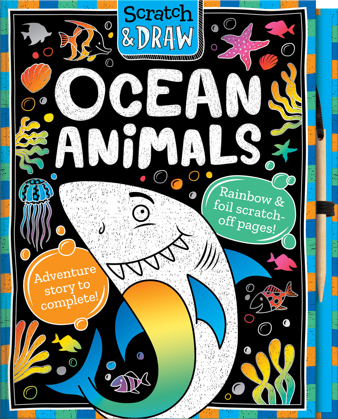 Cover image for Scratch and Draw Ocean Animals ISBN 9781801051286